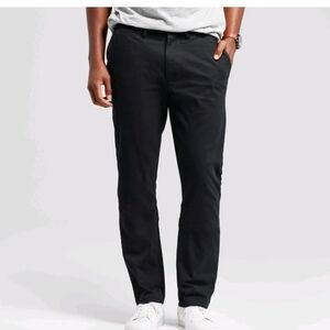 Men's Every Wear Athletic Fit Chino Pants - Goodfellow & Co Black 42x30